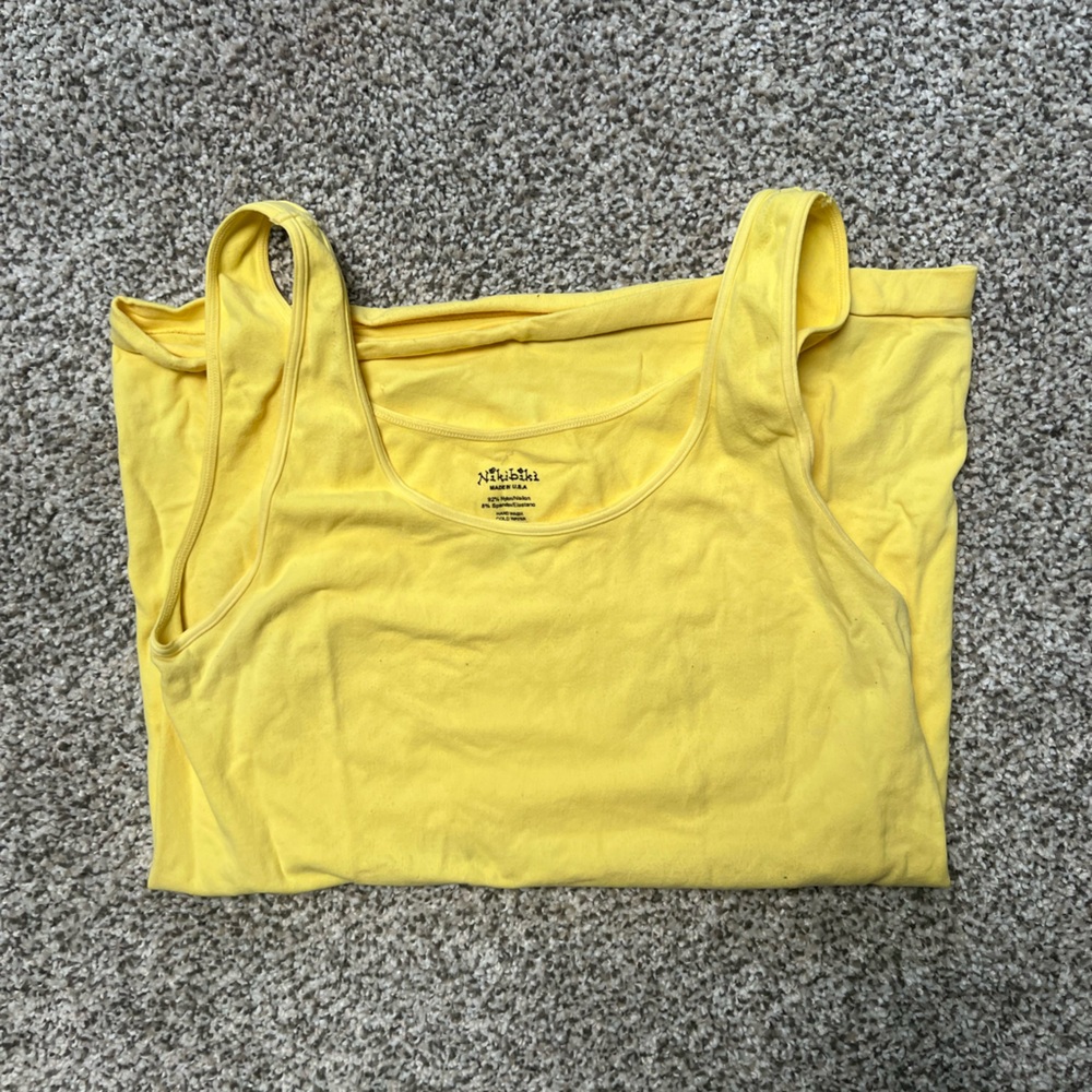 NikiBiki yellow cami one size perfect condition